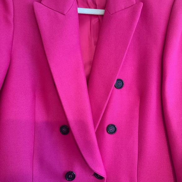 Stunning Bright Fuschia Zara Long Blazer - Picture 4 of 9